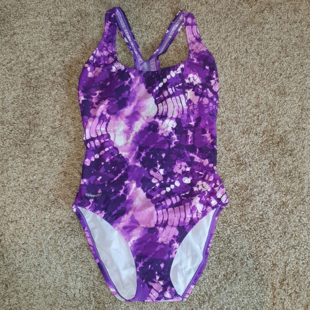 Speedo Wmns Tie Dye One Piece Swimsuit sz 6 (S)
